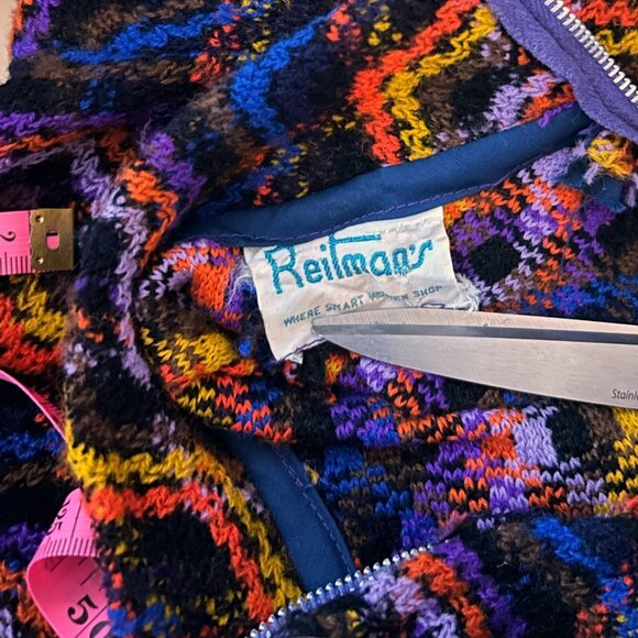 70s vintage maxi dress empire waist maxi sweater top Long sleeve mockneck. - Picture 10 of 11